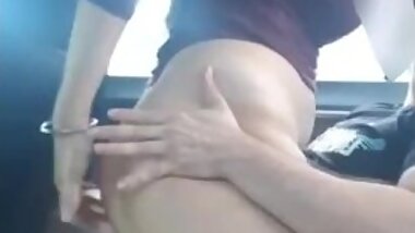 cute girl fucking boyfriend in the car