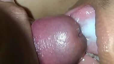 Asian teen get oil and fingering to fuck hairy pussy and cum in mouth
