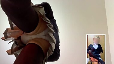 If you take a futanari blonde yankee JK upside down, you will be surprised to find that a gap moe er