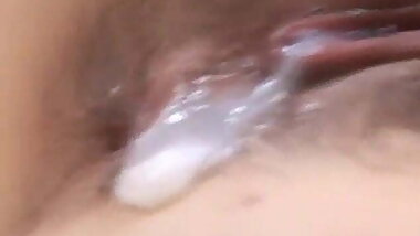 Ran Monbu sucks dick and is nailed in hairy cunt