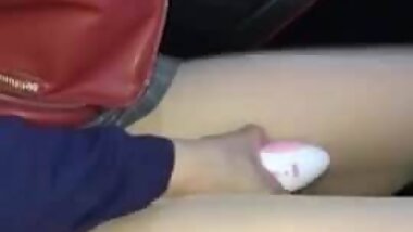 Masturbating in the car