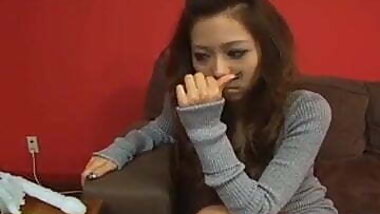 Misa Tsuchiya licks sex toys she fucks with