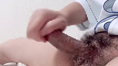 Pin standing decachin lotion handjob