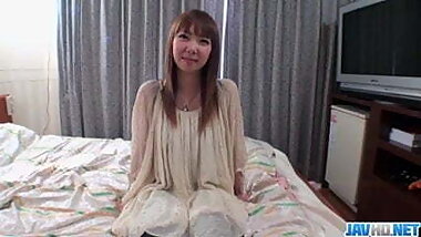 Small tits, Akane Okuno, posing in rough hardcore scenes