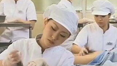 Japanese nurse working hairy penis