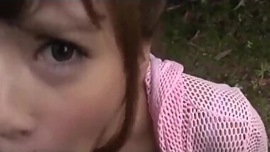 Anna Anjo gives outdoor blowjob to random guy - More at Slurpjp com