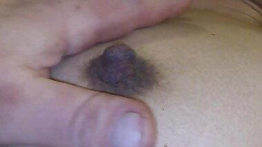 I spank my Japanese woman's tit