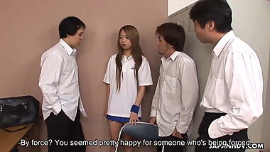 Asian wide nose slut getting gang banged by the fellas