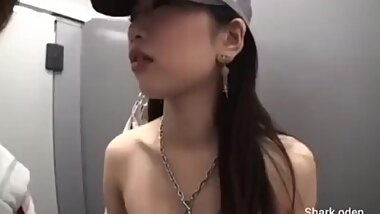 Sucking cock and fucking in the golf course bathroom