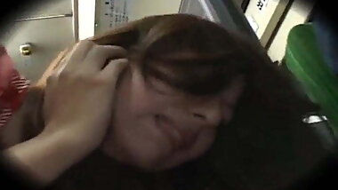 Japanese girl watch another girl in a bus