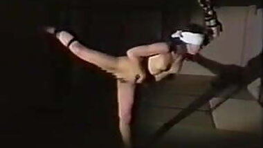 Self-Flogging in a Japanese Show