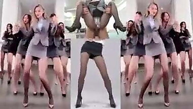 Asian Best Pantyhose Legs And Oil Shaking Pmv