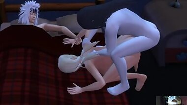 The 3 Sannin Tsunade Fucked Beside Her Boyfriend Naruto Hentai Netorare