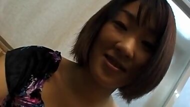 Miyuki Hashida sucks dong and gets cum in mouth and in palms