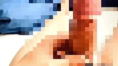 Dick ejaculation! Penis ring attached