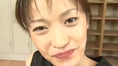 Sweetie from Japan in cum-swallowing scene