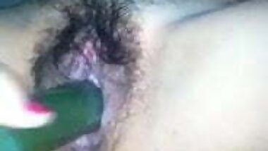 Asian dildo masturbation creamy