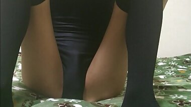 Swimsuit Crossdresser  Masturbation Ejaculation