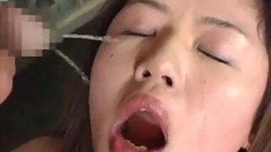 Humiliated japanese slave girl lick drink piss