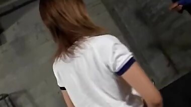 Sayaka Hagiwara gets uniform cut and mouth and nooky fucked