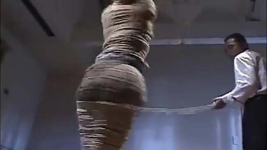 Mummified Japanese girl stripped and toyed (Read Description)