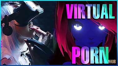 Japanese REM cosplay girl tried VR the first time and get fucked in real life