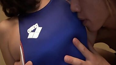 Japanese MILF in swimsuit fucked (uncensored)