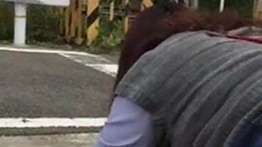 JAPANESE Exhibitionist RAILROAD CROSSING 1