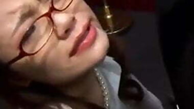 Japanese secretary mouth fucked