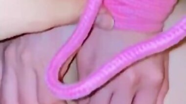 Japanese girl cums on dick