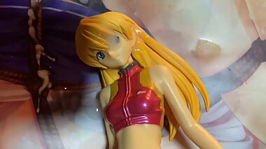 tennis-wear uniform Evangelion Asuka figure bukkake japanese nerdy anime hentaiгААMasturbation  semen
