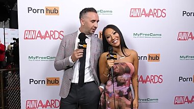 Pornhub on the Red Carpet with Asa Akira and Keiran Lee