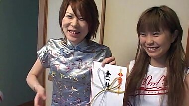 Japanese beauties are sucking hard poles