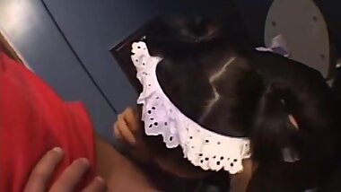 blowjob by a maid