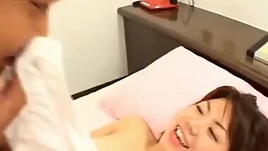 Ai Kazumi sucks dong and is well screwed under uniform skirt