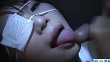 Superb Azumi Harusaki patched with a big cock