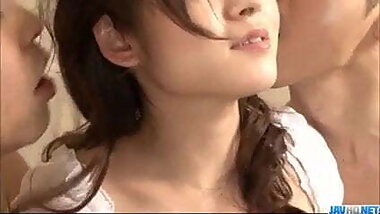 Sensual shower along sexy Japanese Moe Yoshikawa