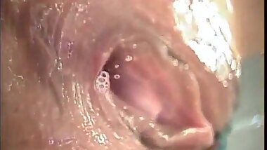 Mai Kaoru in red gets vibrators in peach