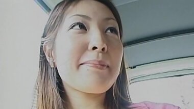 Japanese cutie masturbates her puss outsoors