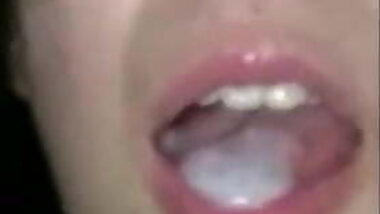 amateur japanese cum in mouth