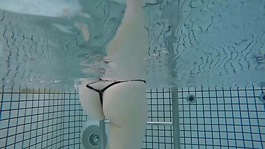 Japanese beautiful girl underwater