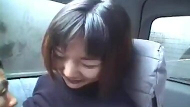 two horny japanese girls fucked in a car