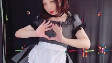 Cute Japanese Maid Crossdresser Sissy Training