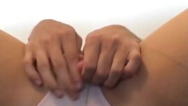 Affair Big Breasts Mature Woman's Pantyhose Excitedly Breaks (Cross Dress)