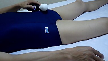School swimsuit masturbation