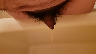 ????????Phimosis cock pissing