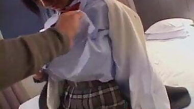 Sexy with Japanese schoolgirl in heats, Wakana