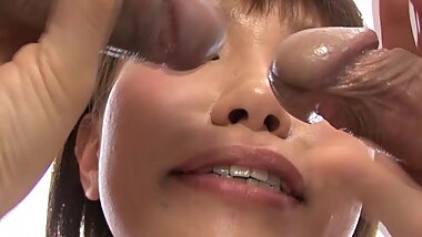 Powerful Asian anal trio with Kana Mimura