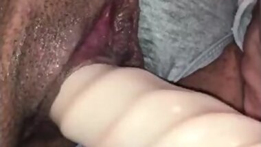 VIRGIN JUICES ON PANTIES AND DILDO