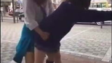 japanese school gal Standing back